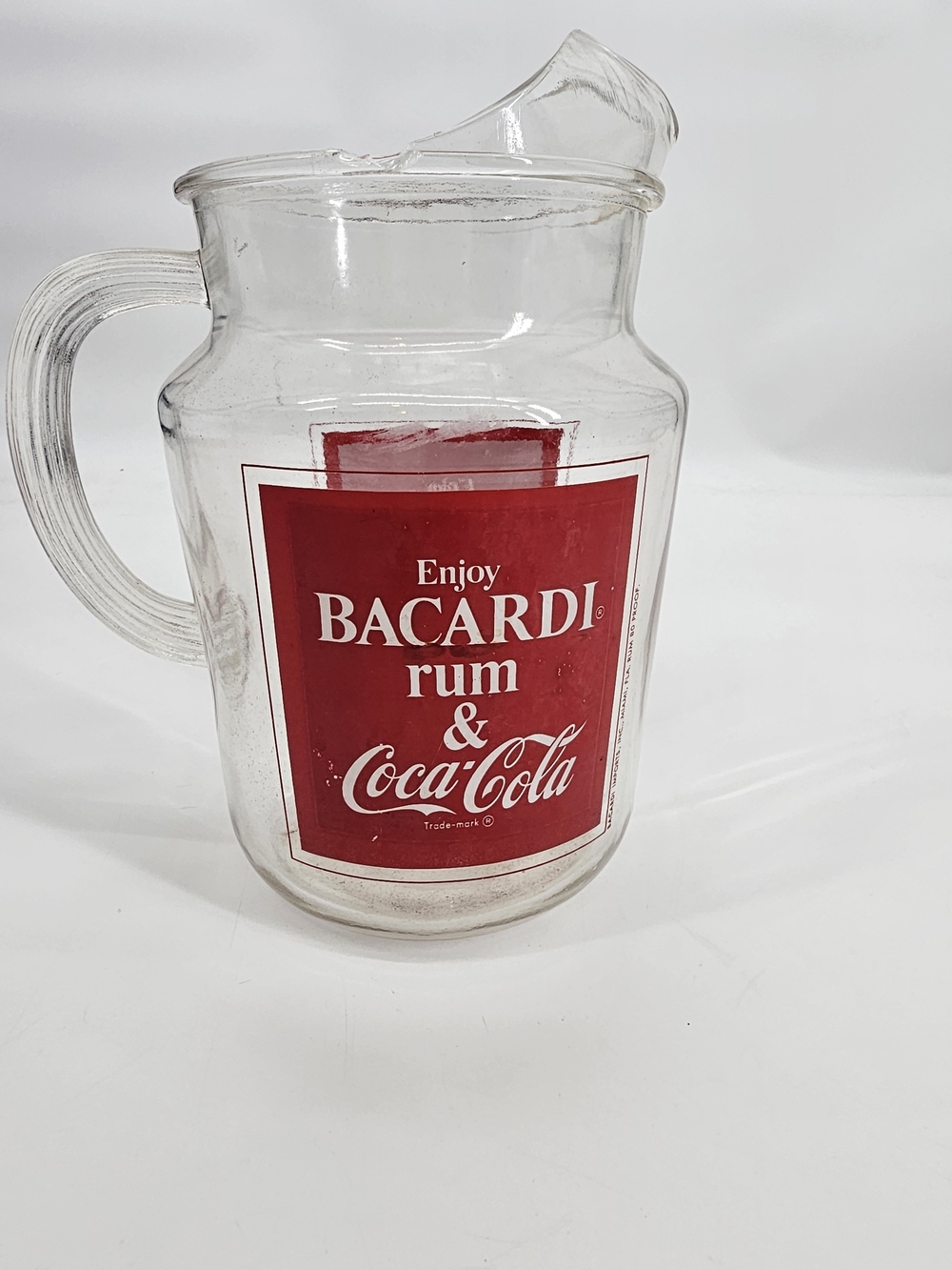 Bacardi & Coke Pitcher Vtg